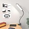 LED Desk Lamp with Eye-Caring LED Light and Metal Clip, 11 Level Brightness 3 Color Modes, Power by USB Port 5W Flexible Gooseneck Reading Light for Home and Office (5W, Black)